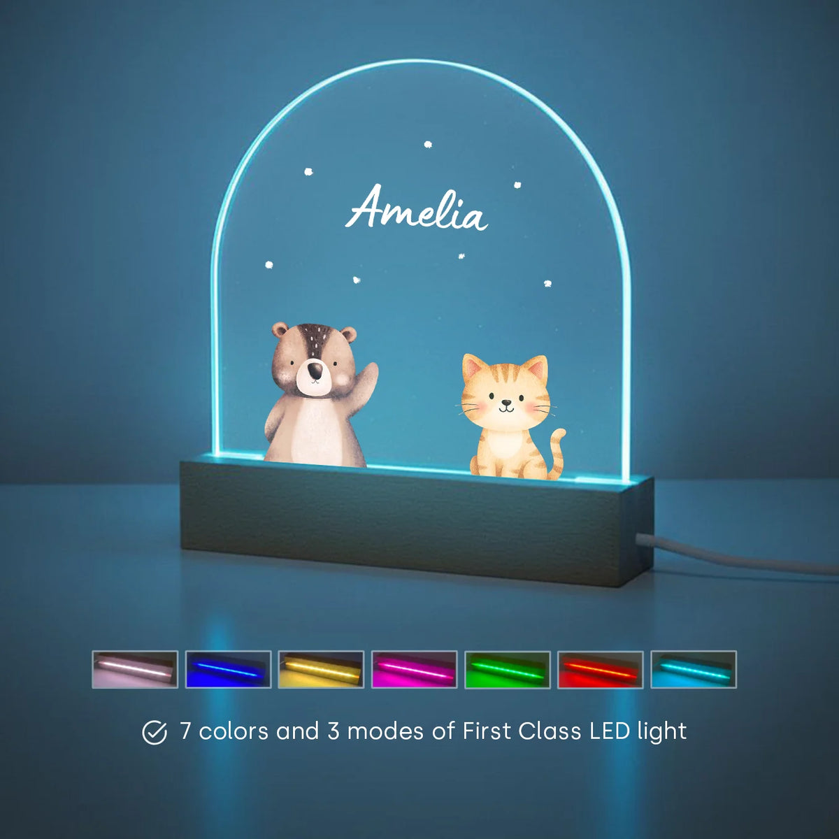 Personalized Night Light "Favorite Animal" — View 7