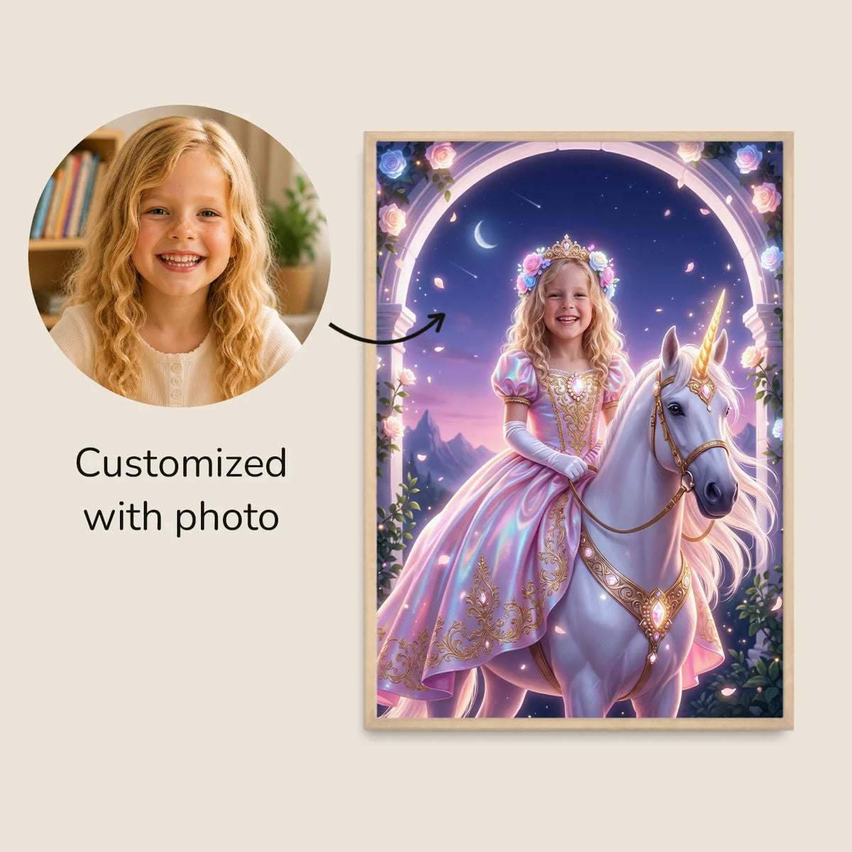 Personalized "Unicorn Princess" Poster