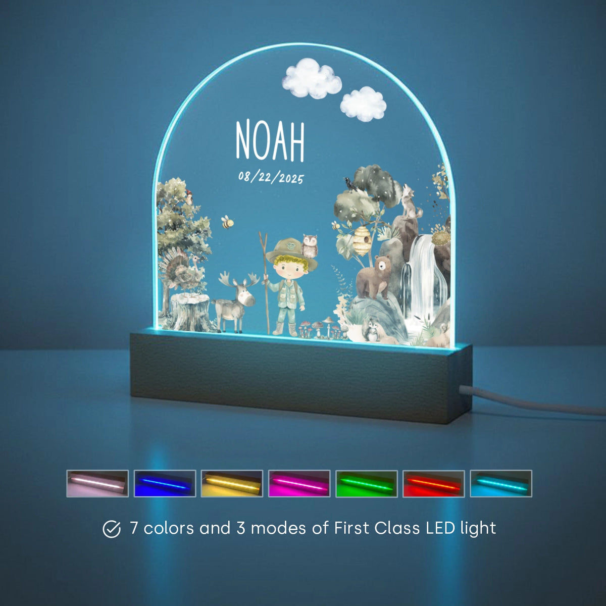 Personalized Night Light "Wilderness" — View 9