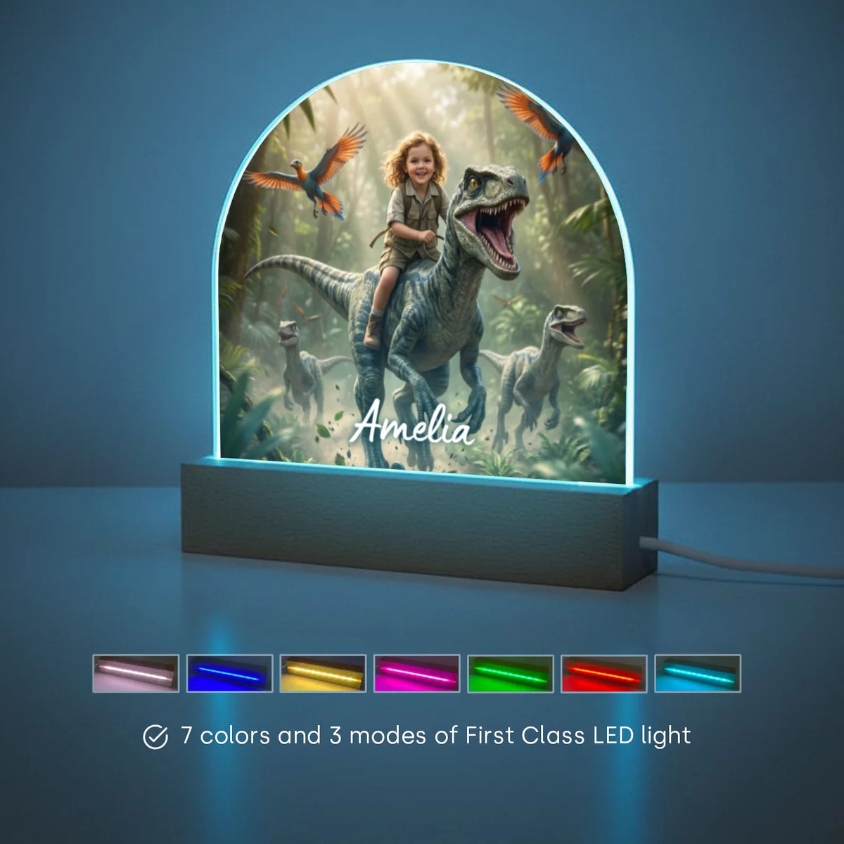 Personalized Night Light "Dino" — View 11