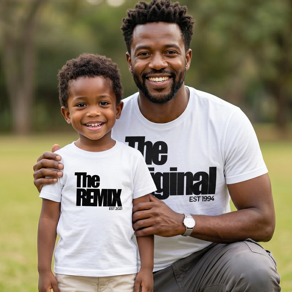 Personalized Dad & Kid Matching Set "The Remix"