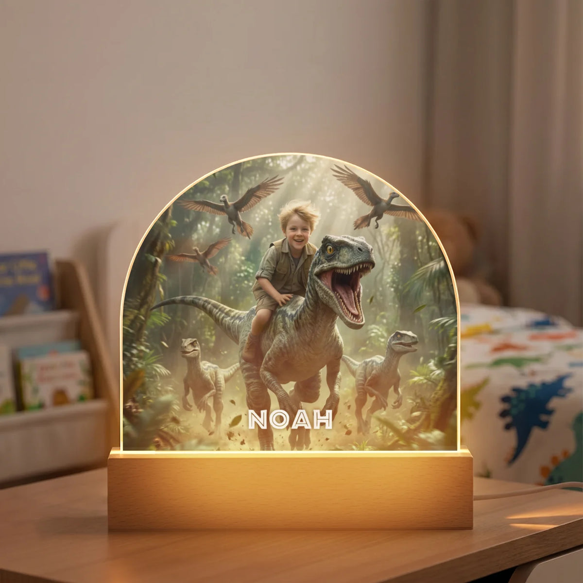 Personalized Night Light "Dino" — View 12