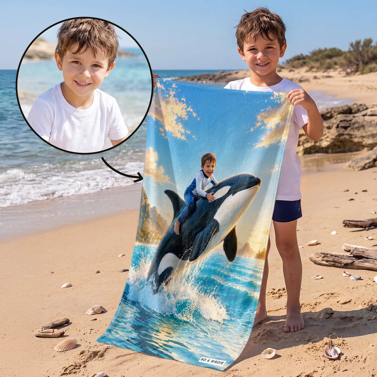 Personalized Towel "Orca"
