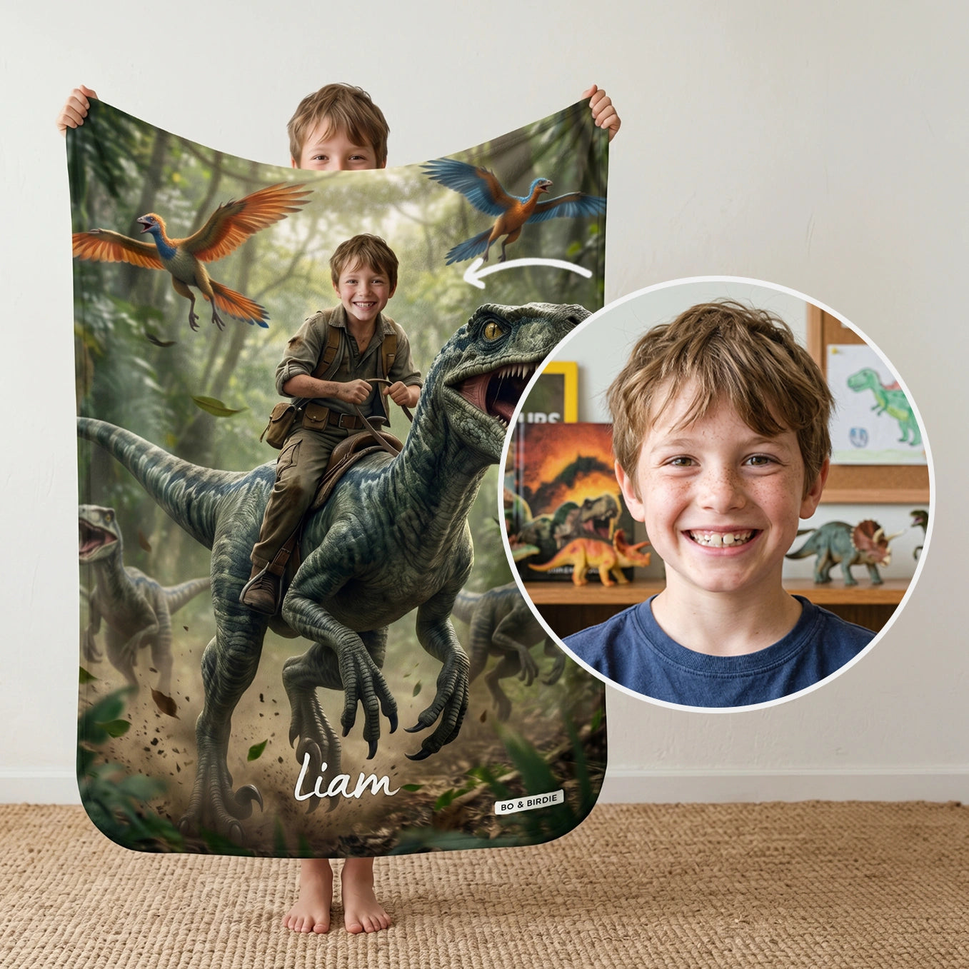 Personalized Blanket "Dino"