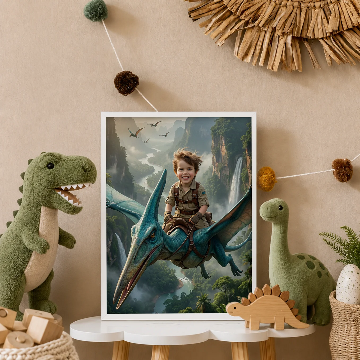 Personalized Poster "Flying Dino" — View 5