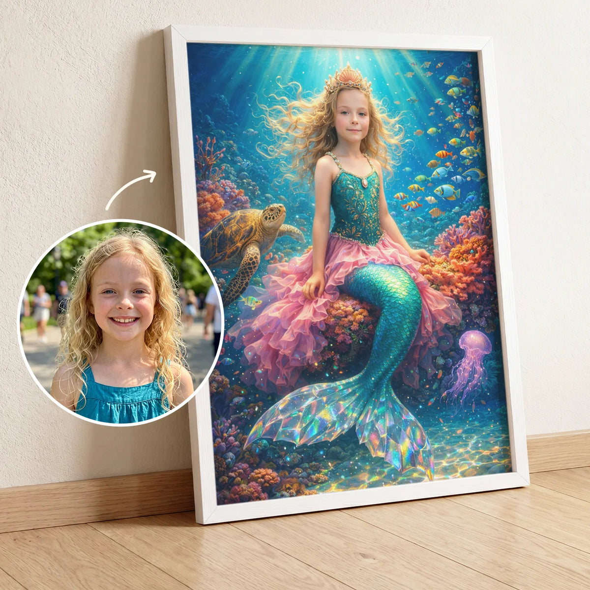 Personalized Children's Poster "Mermaid"