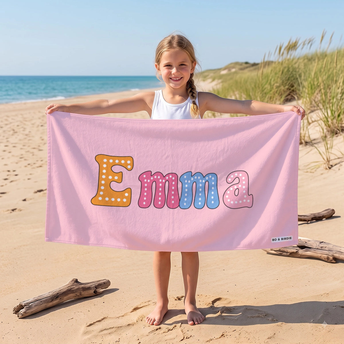 Personalized Kids Bath Towel "name"