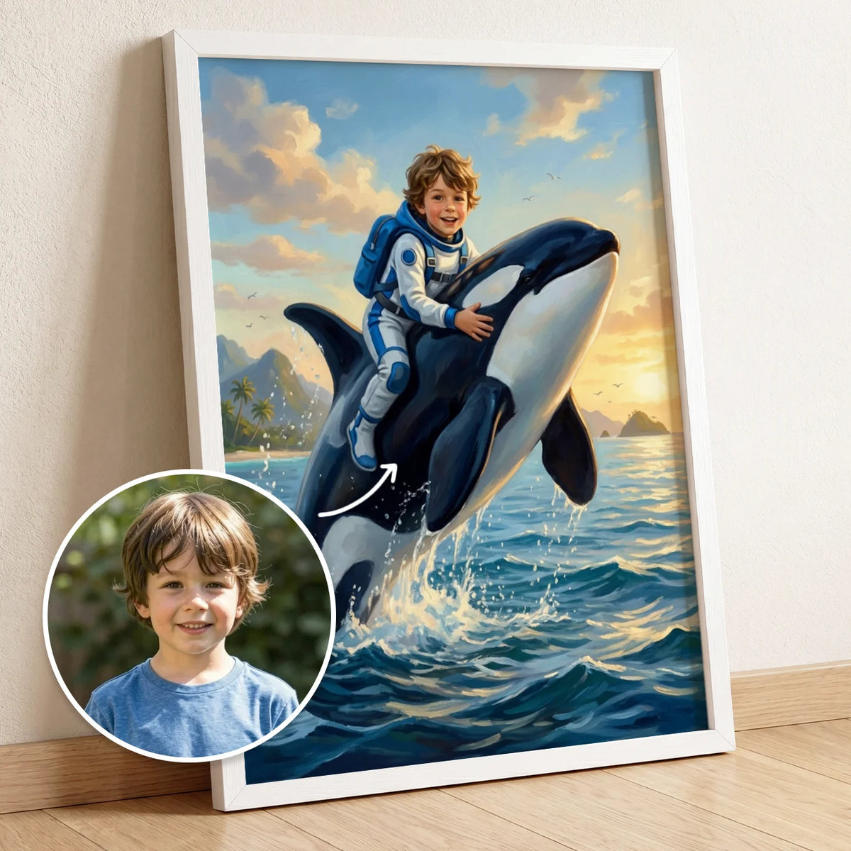 Personalized Kids Poster "Orca"