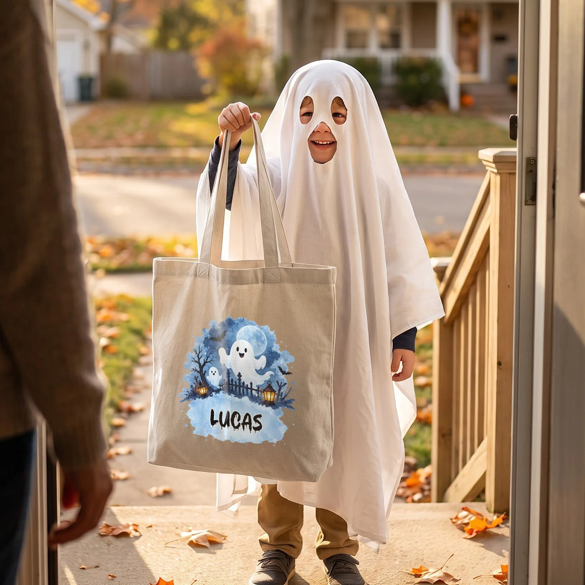 Personalisierte Stofftasche "Spooky Name" — Ansicht 2