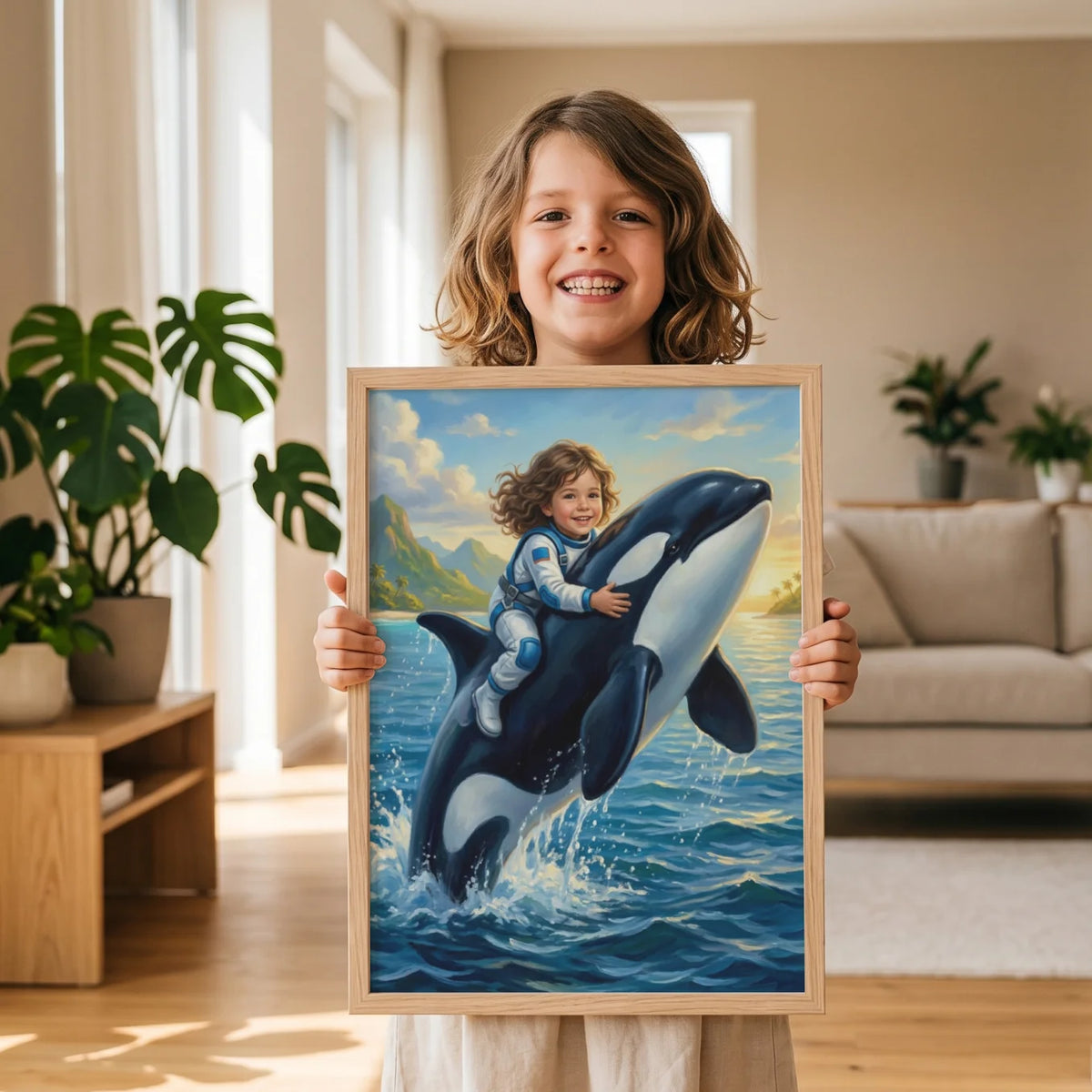 Personalized Kids Poster "Orca" — View 3