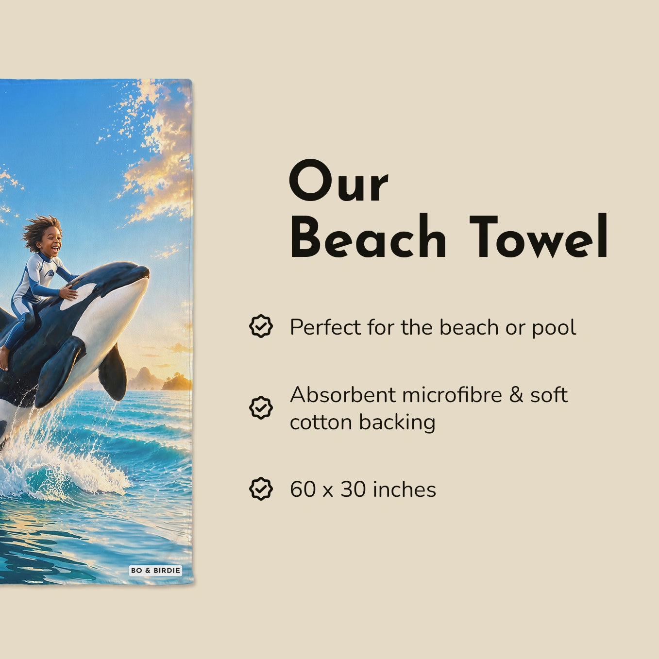 Personalized Towel "Orca"