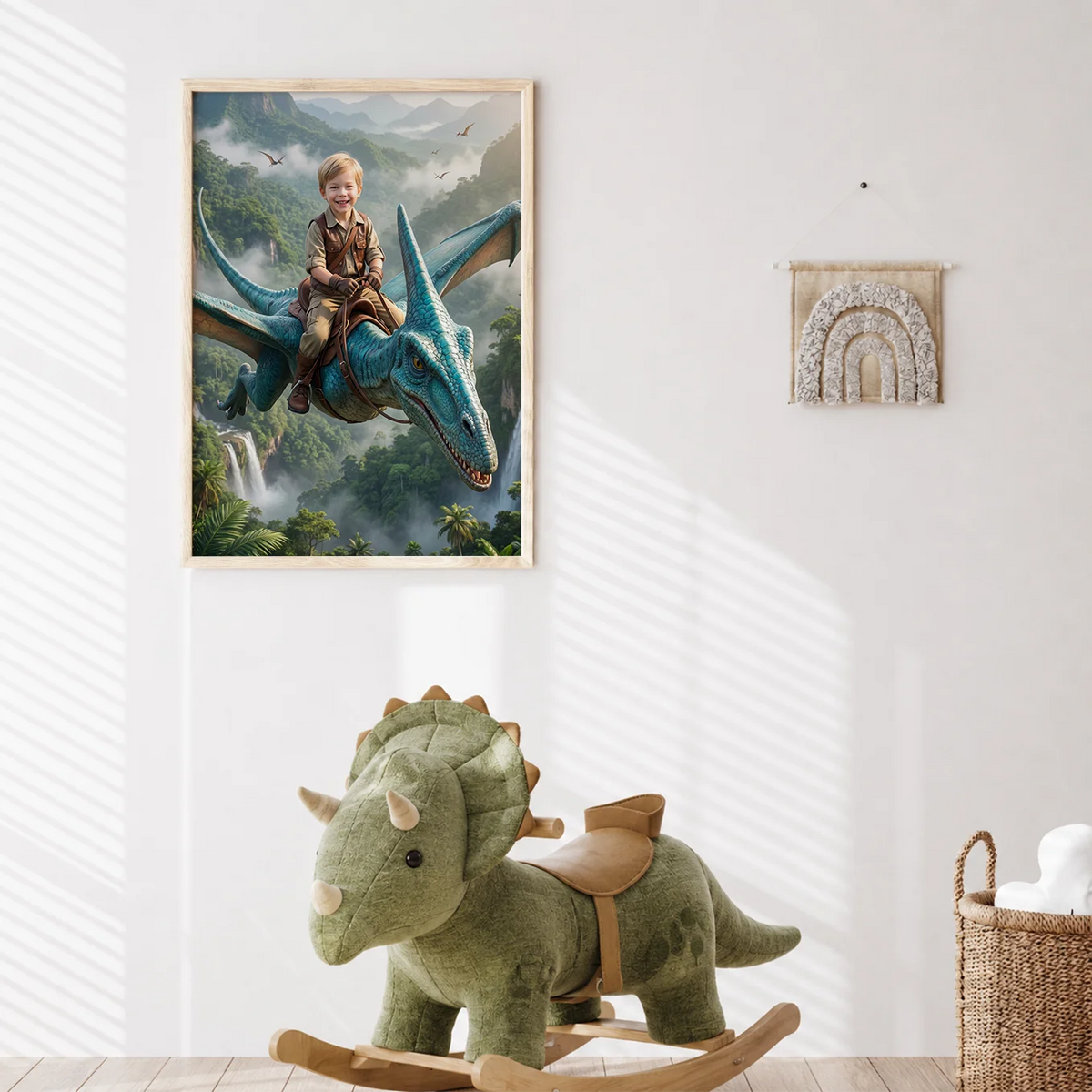 Personalized Poster "Flying Dino" — View 3