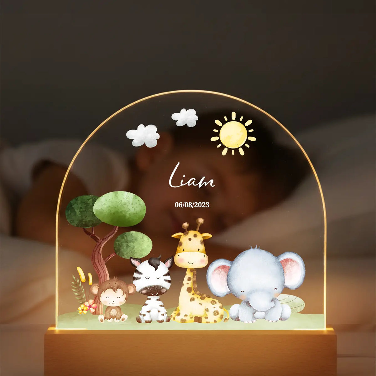 Personalized Night Light "Safari"