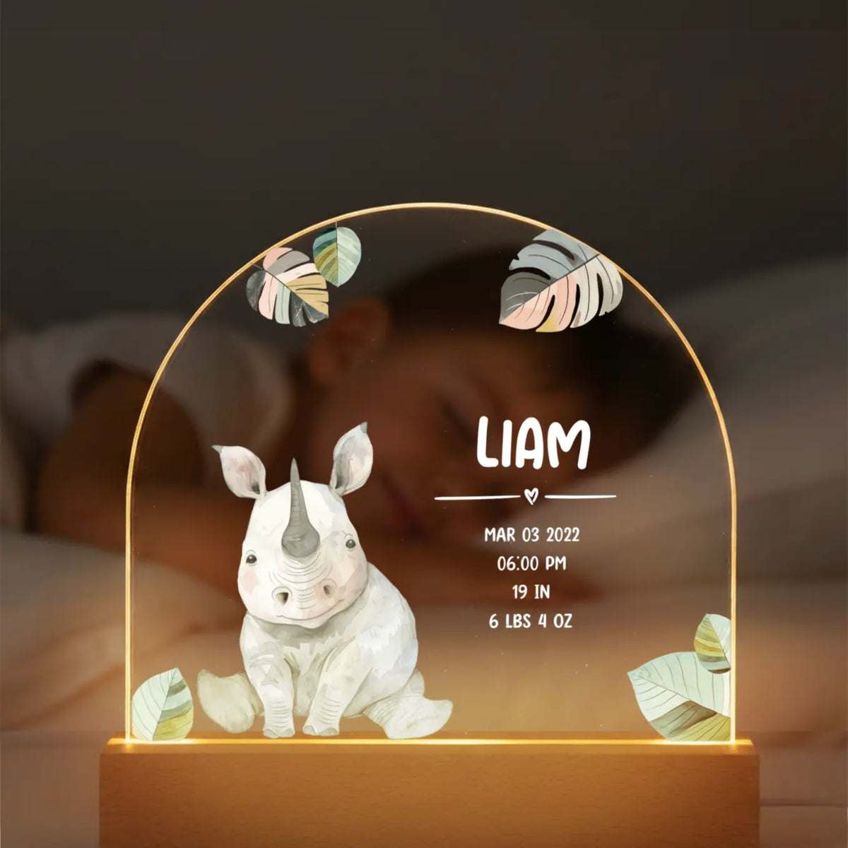 Personalized Night Light "Dream Animal" — View 6