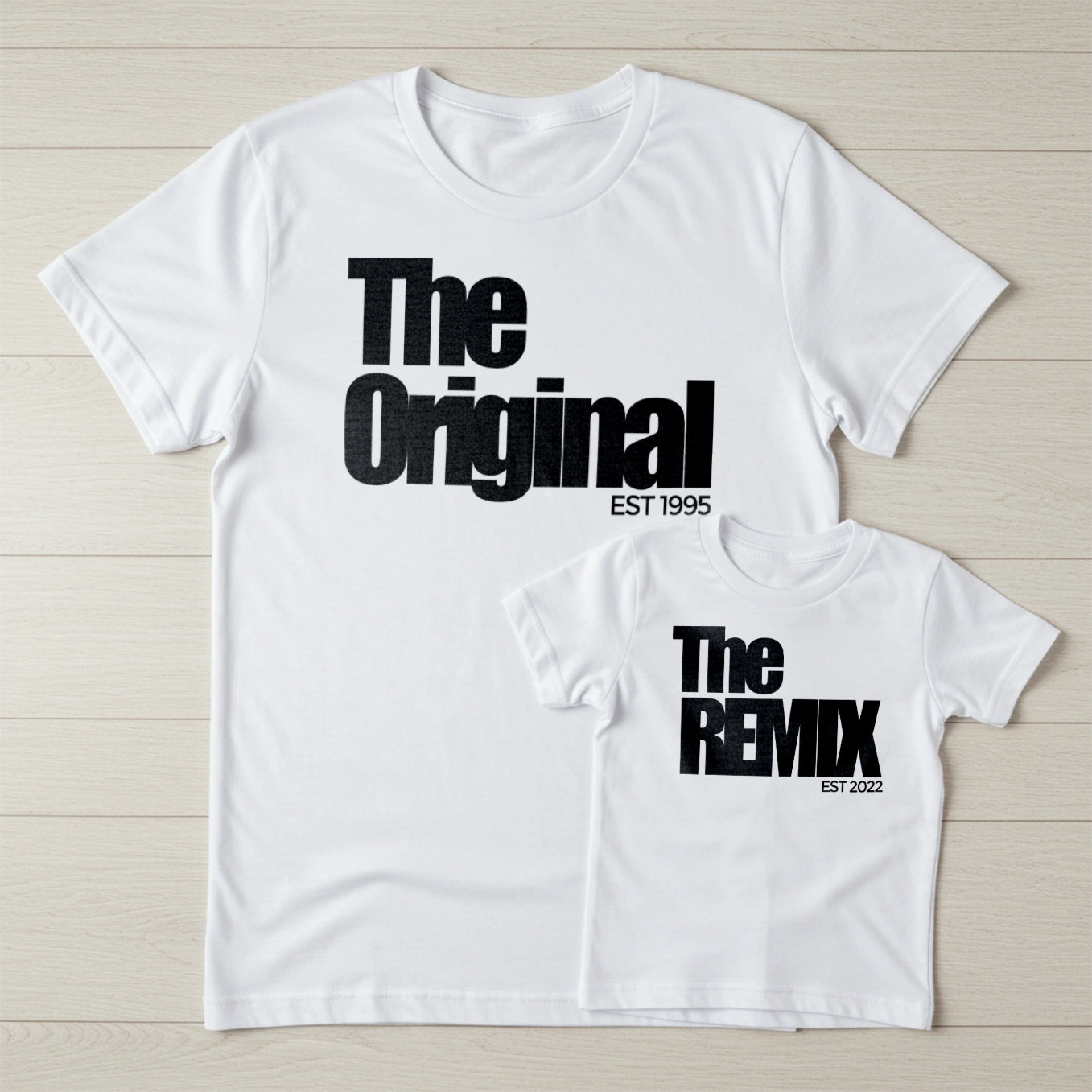 Personalized Dad & Kid Matching Set "The Remix"