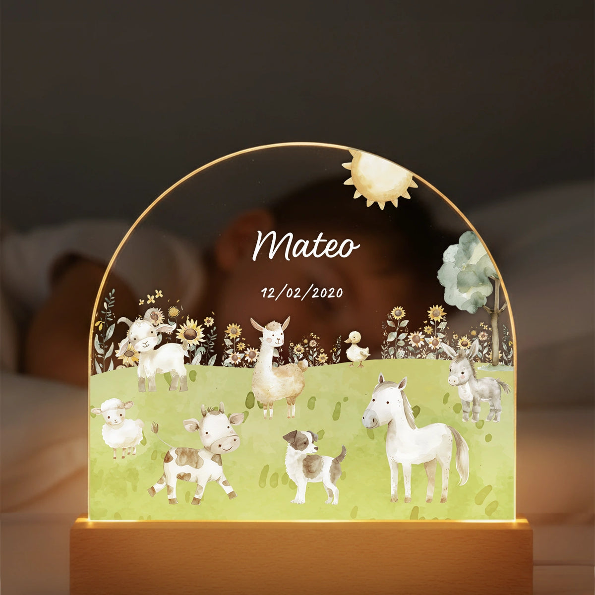 Personalized Farm Night Light — View 6