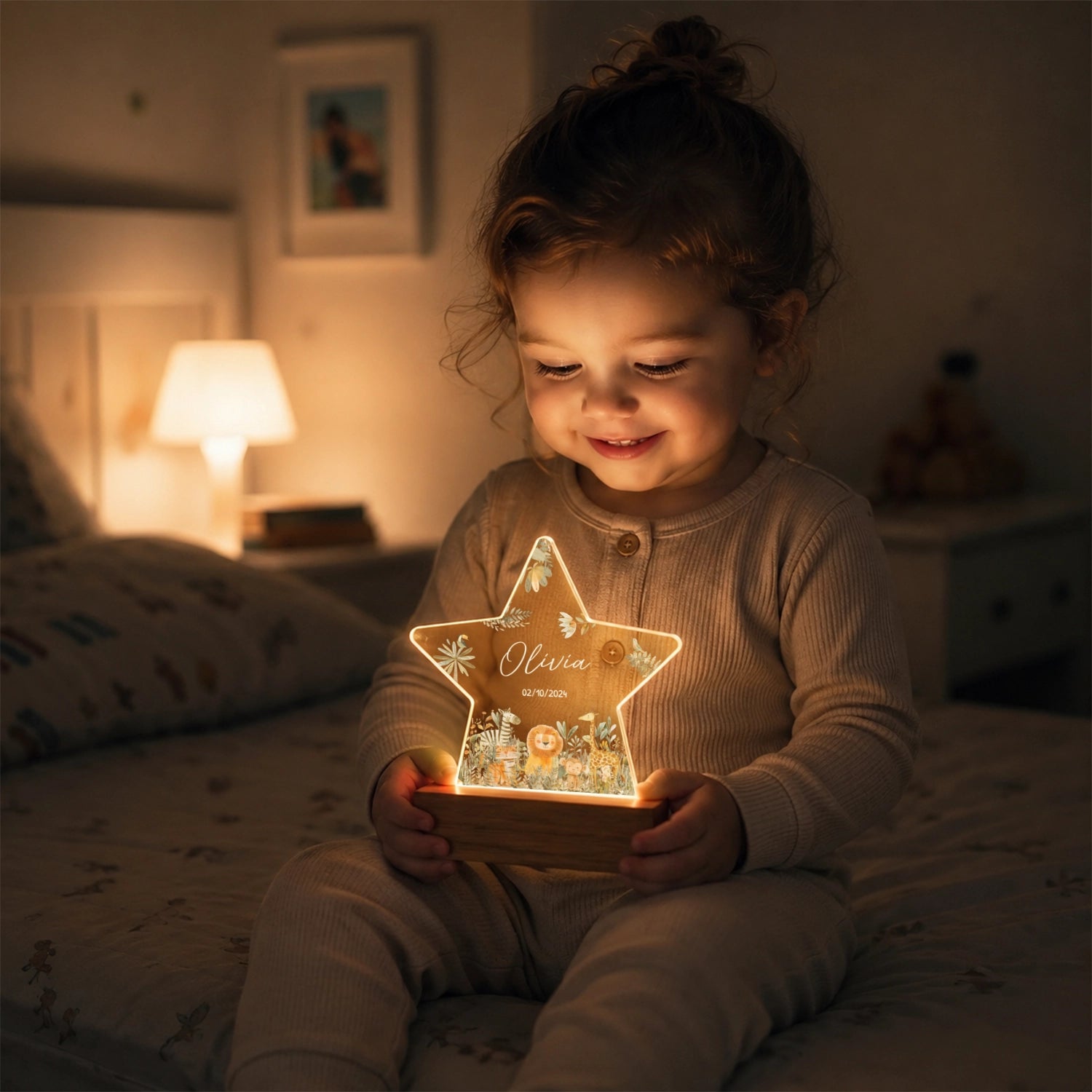 Personalized Star Nightlight "Safari Animals"
