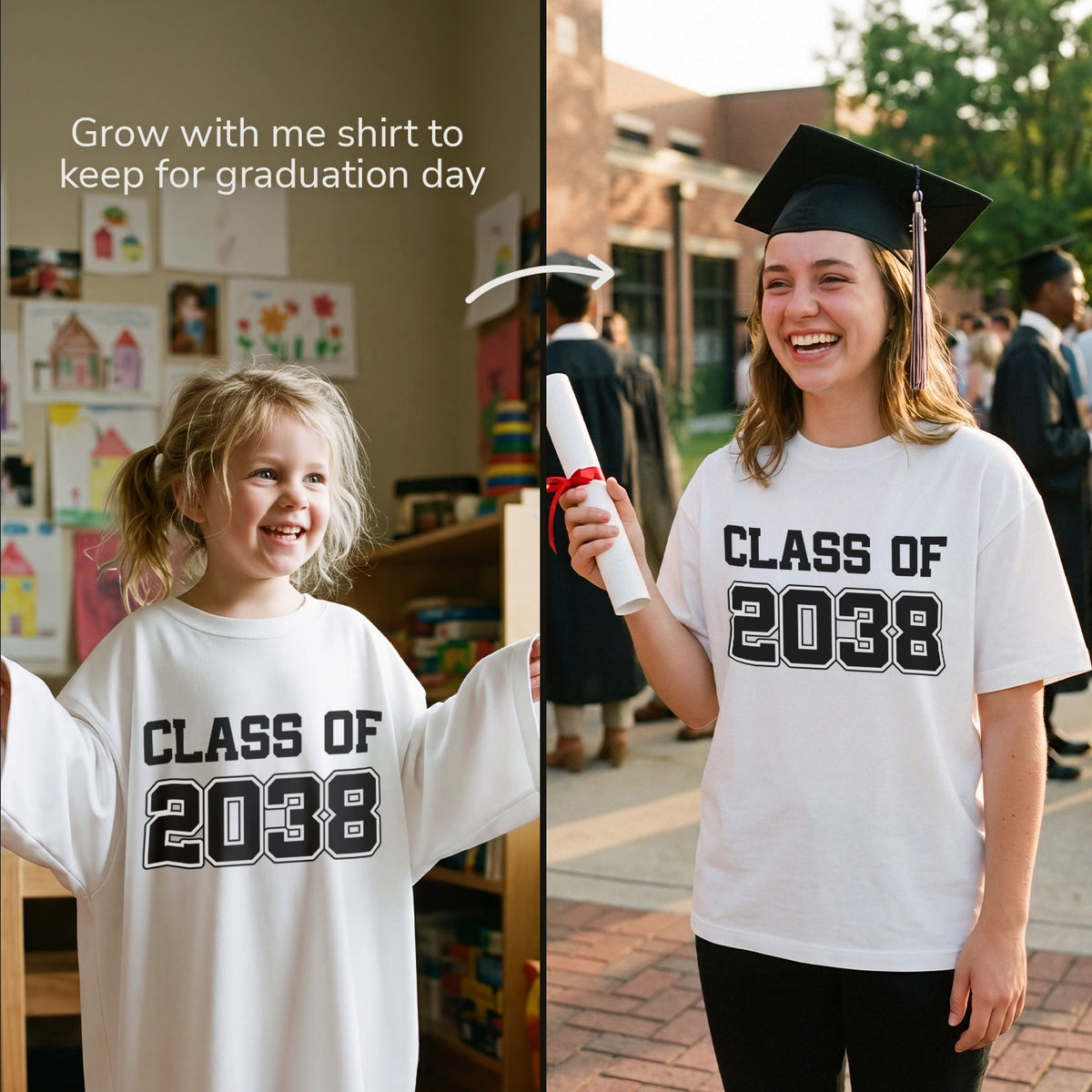 Personalisiertes T-Shirt "Grow With Me" — Ansicht 3