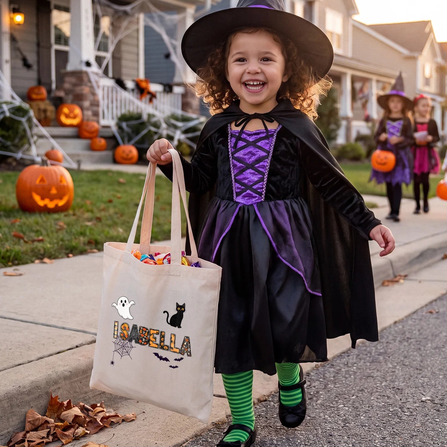 Personalized Fabric Bag "Halloween Name"