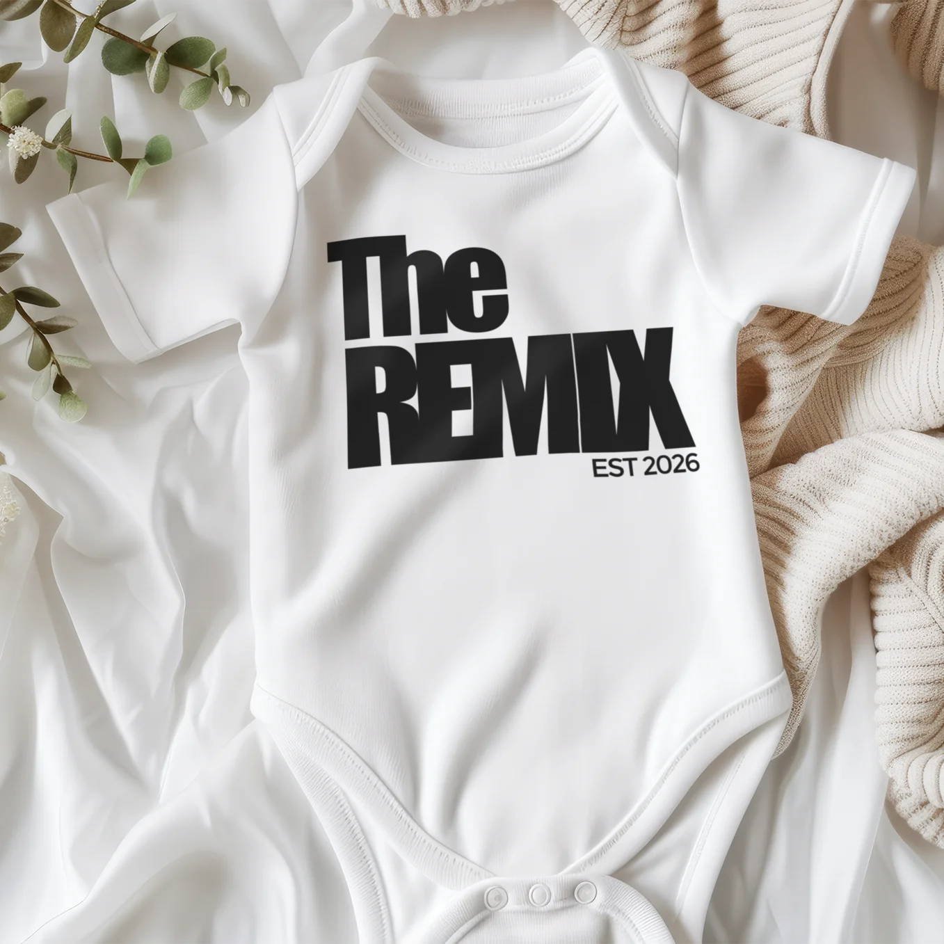Personalized Baby Bodysuit "The Remix"