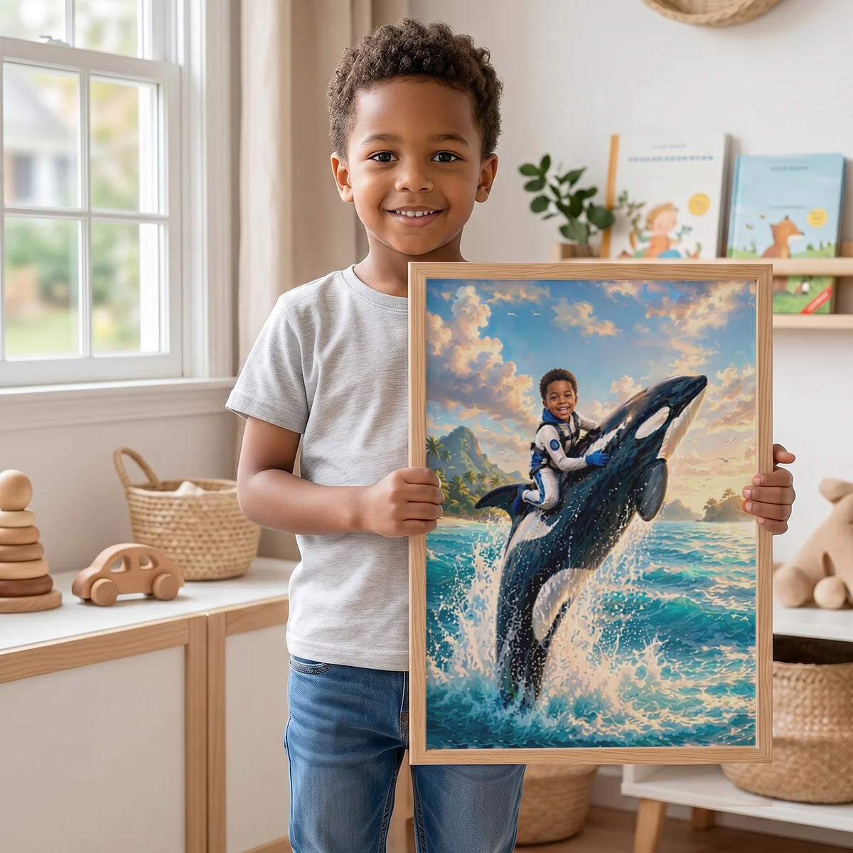 Personalized Kids Poster "Orca" — View 5