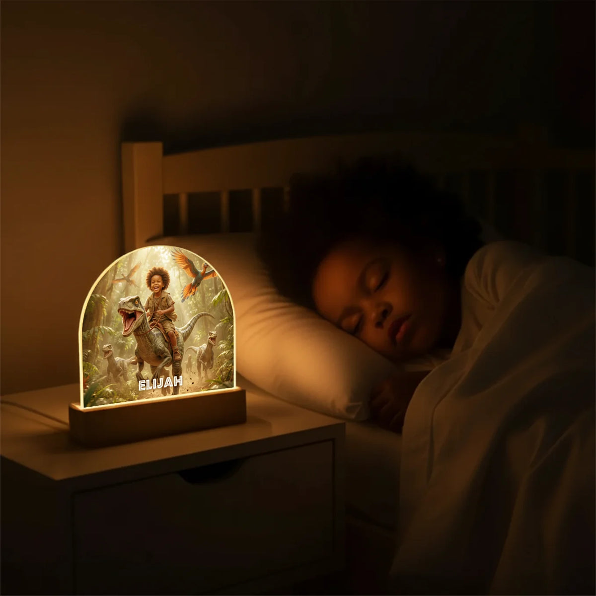 Personalized Night Light "Dino" — View 4