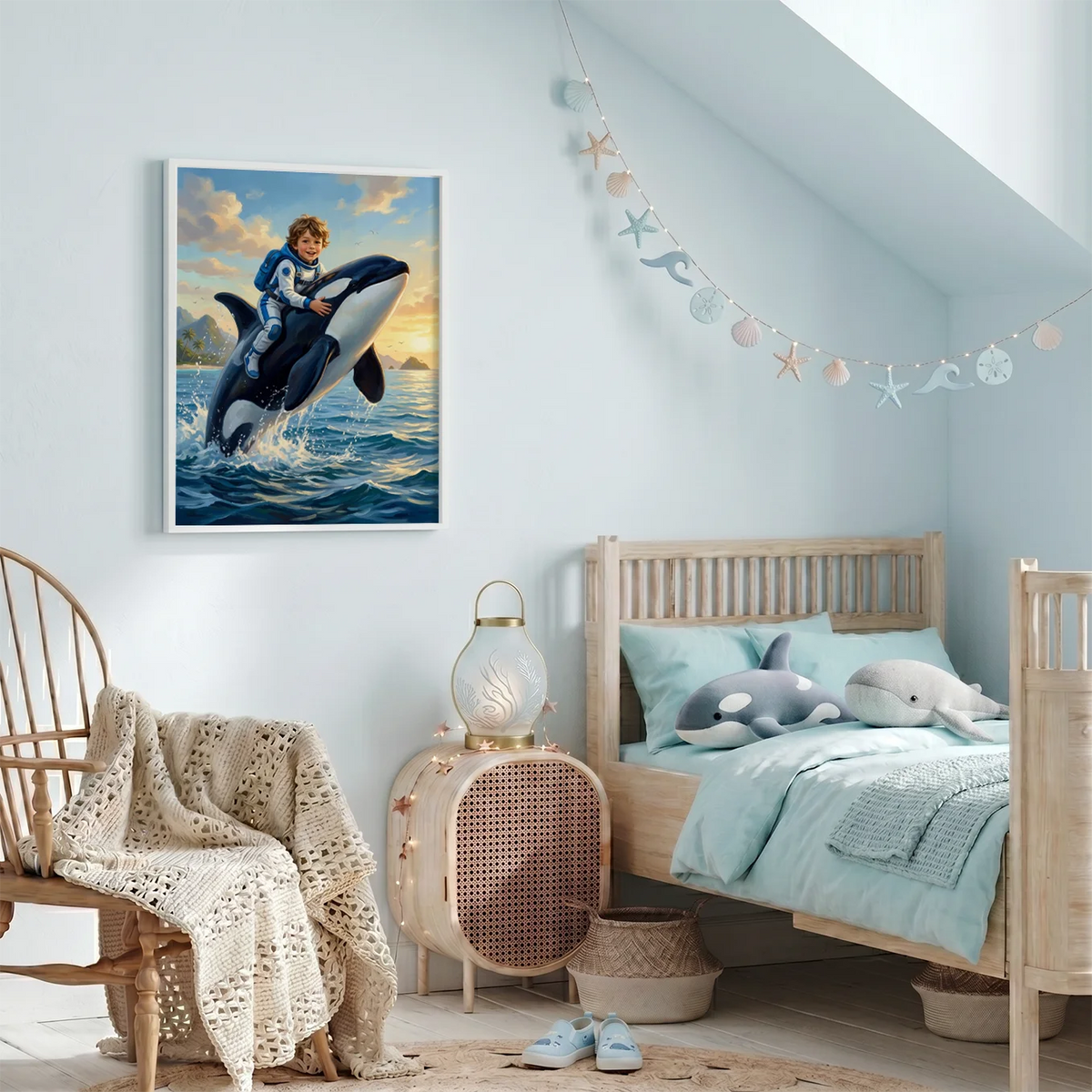 Personalized Kids Poster "Orca" — View 6