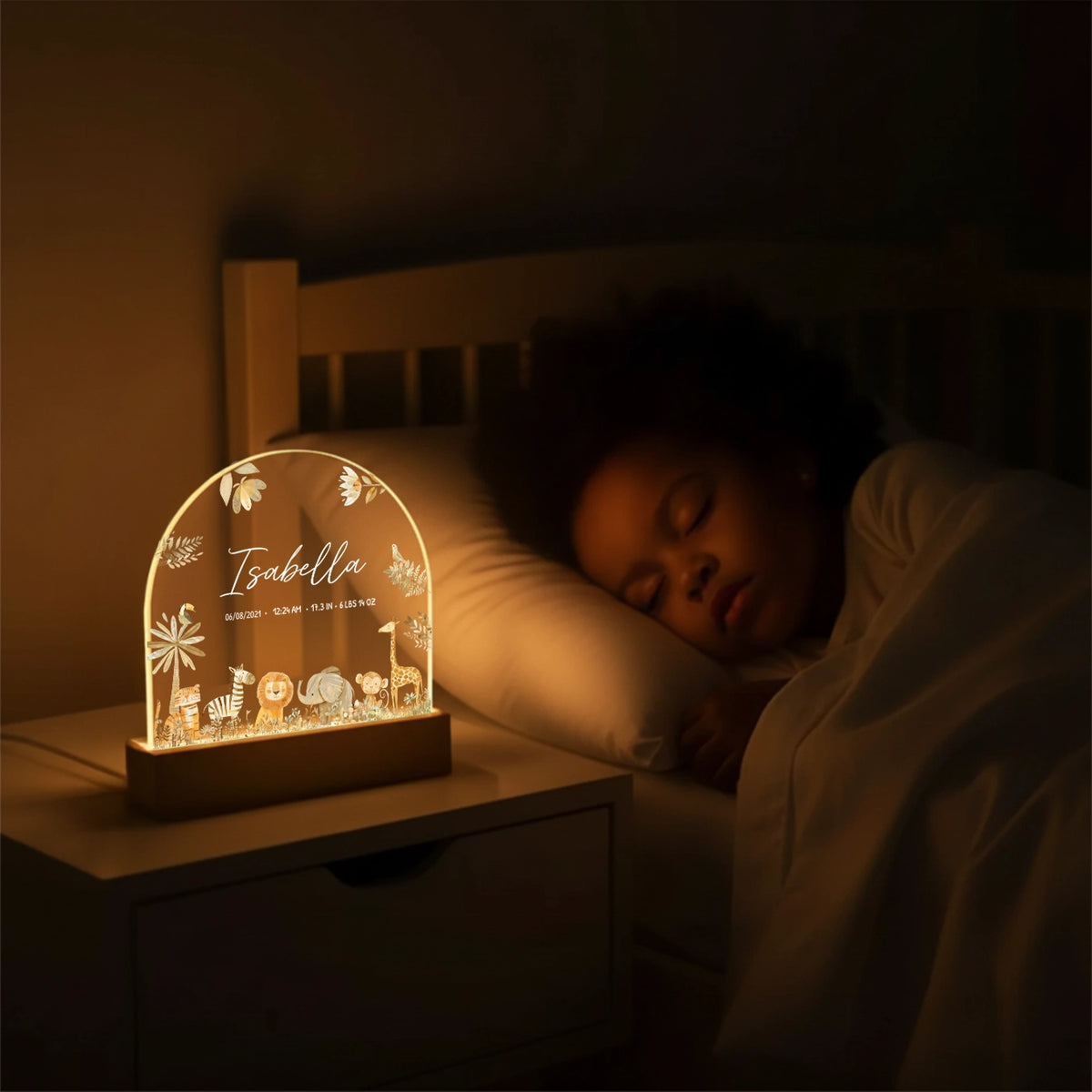 Personalized Night Light "Safari Animals" — View 6