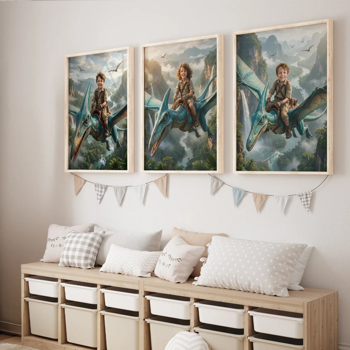 Personalized Poster "Flying Dino" — View 7