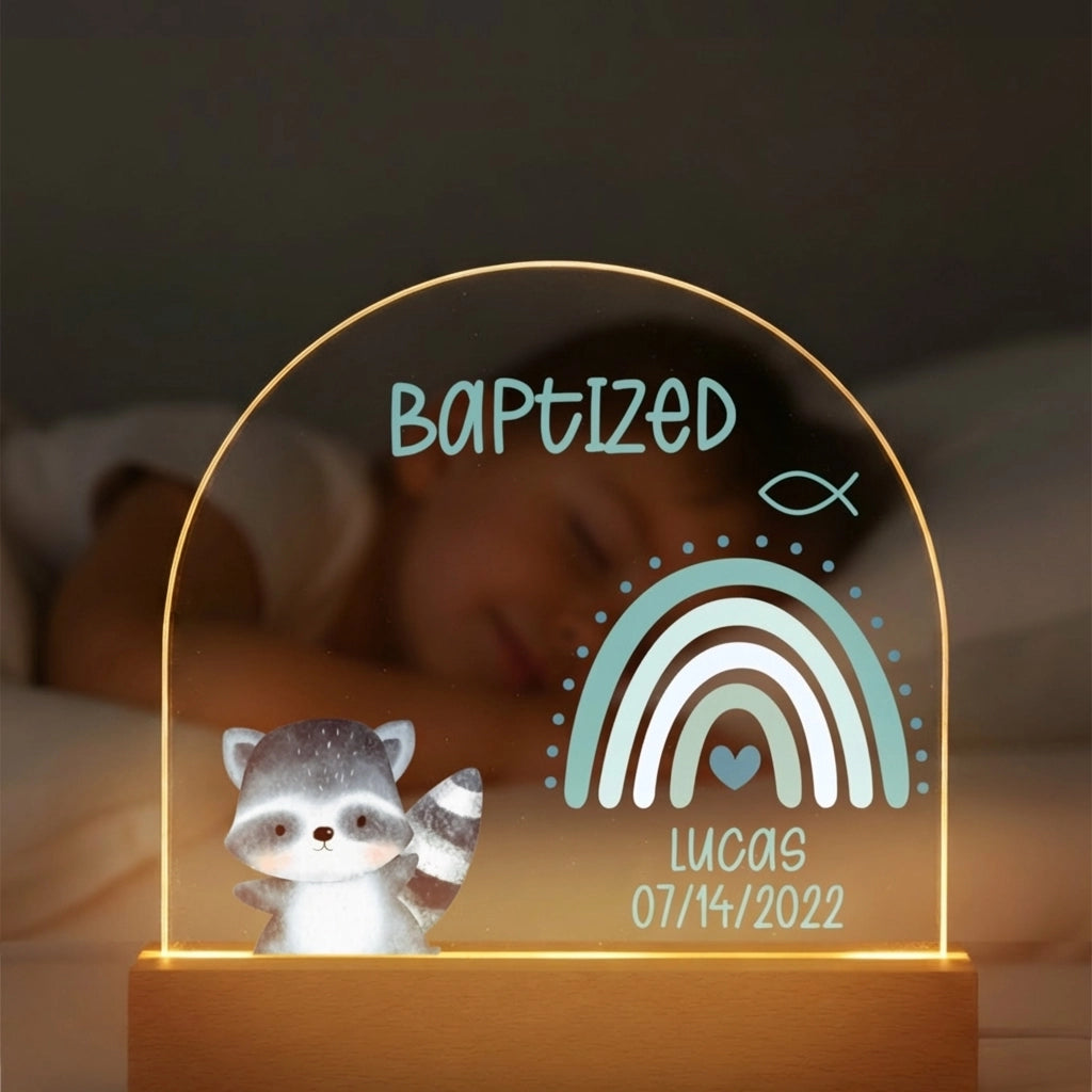 Personalized Night Light "Baptism" — View 6