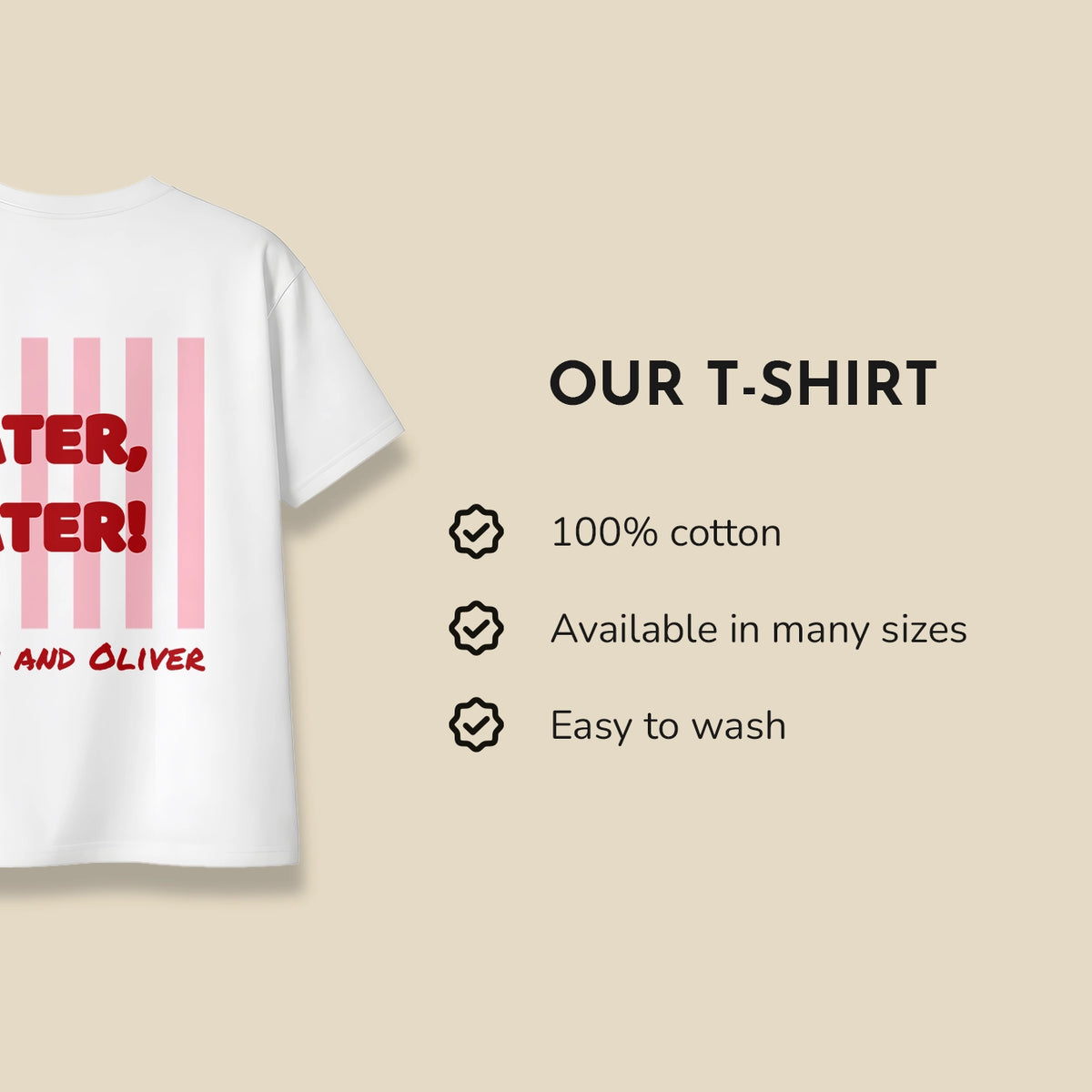 Matching T-Shirt Set (Summer Designs) — personalized gift — View 6