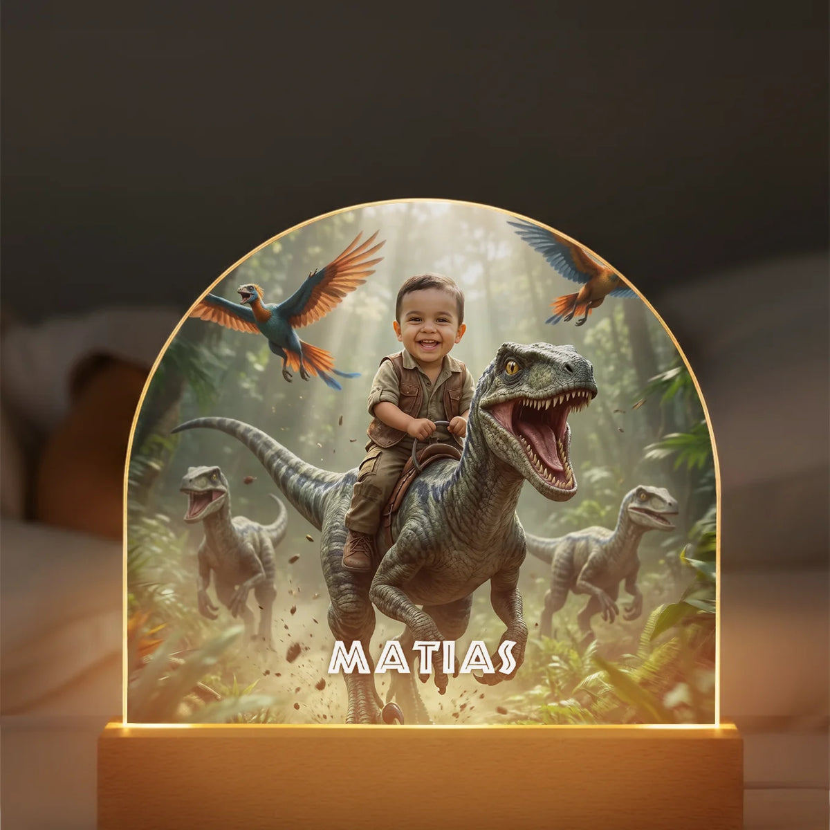 Personalized Night Light "Dino" — View 5