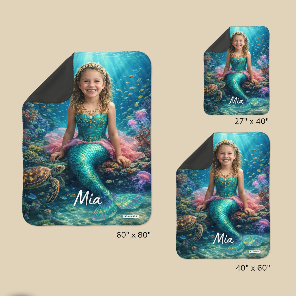 Personalized Blanket "Mermaid"