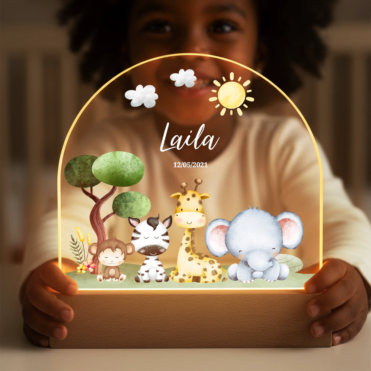 Personalized Night Light "Safari"