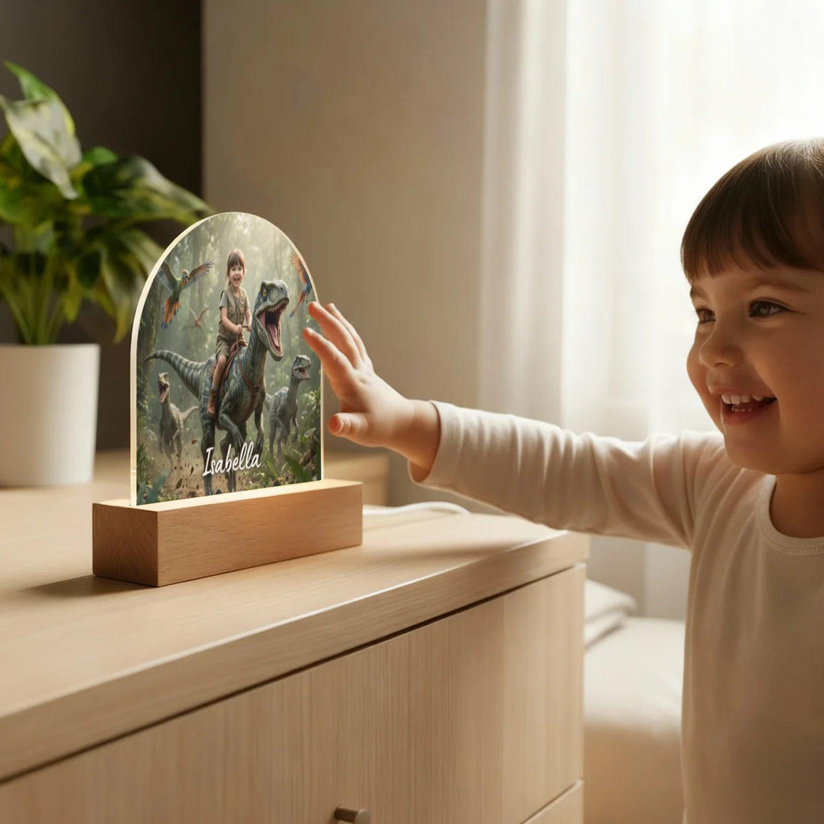 Personalized Night Light "Dino" — View 6