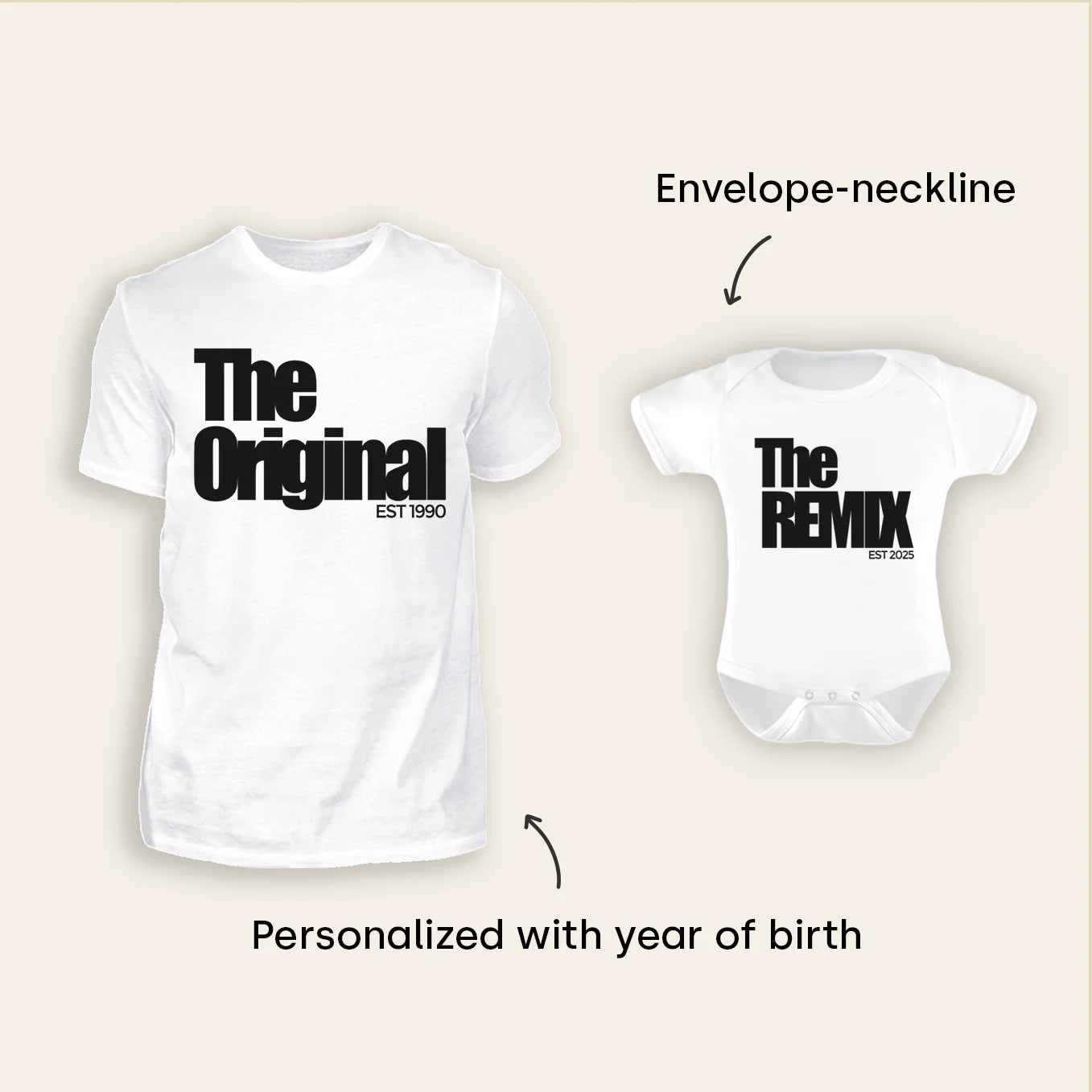 Personalized Matching Outfits "The Original & The Remix"
