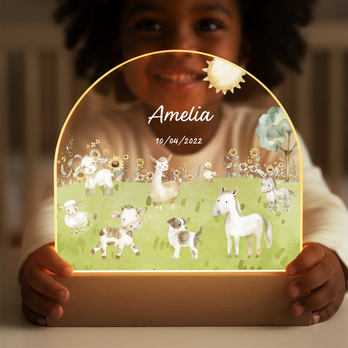 Personalized Farm Night Light — View 4