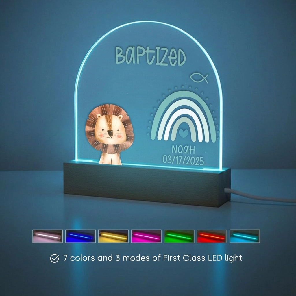 Personalized Night Light "Baptism" — View 8