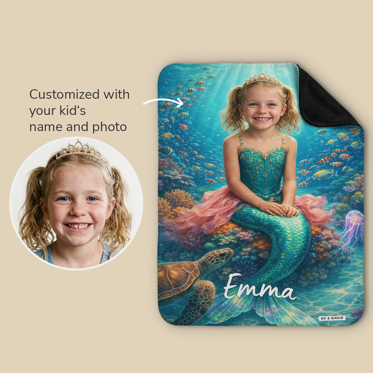 Personalized Blanket "Mermaid"