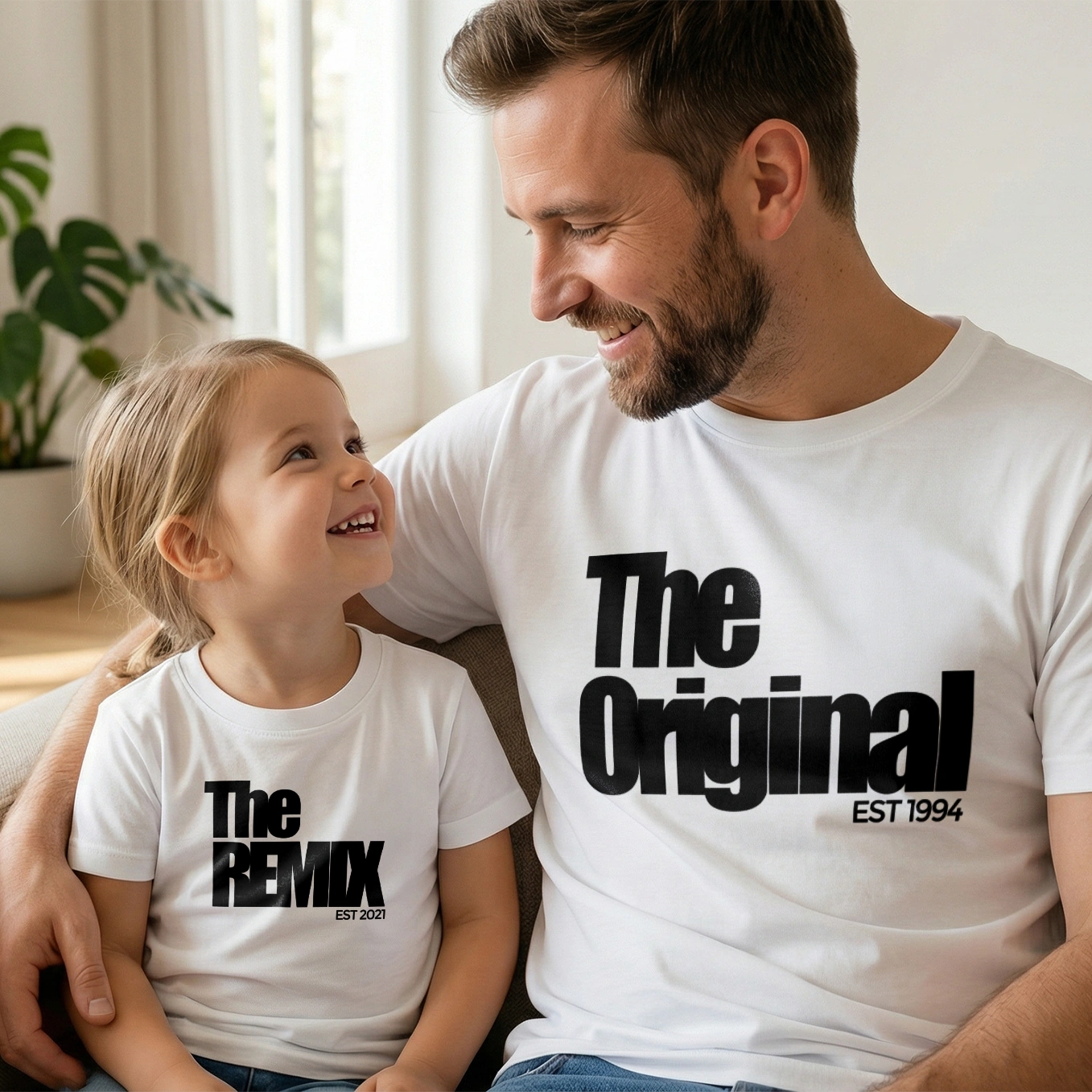 Personalized Dad & Kid Matching Set "The Remix"