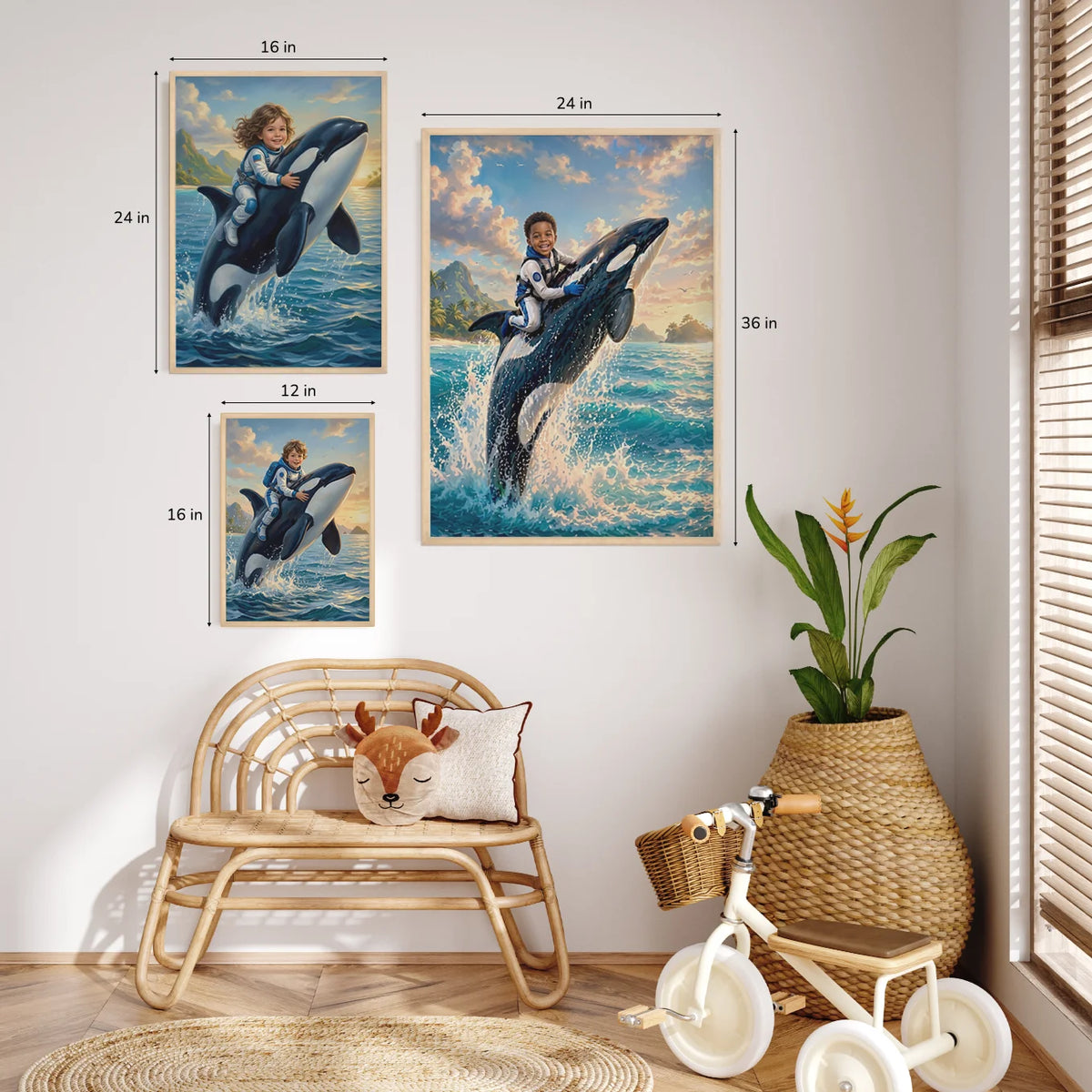 Personalized Kids Poster "Orca" — View 10