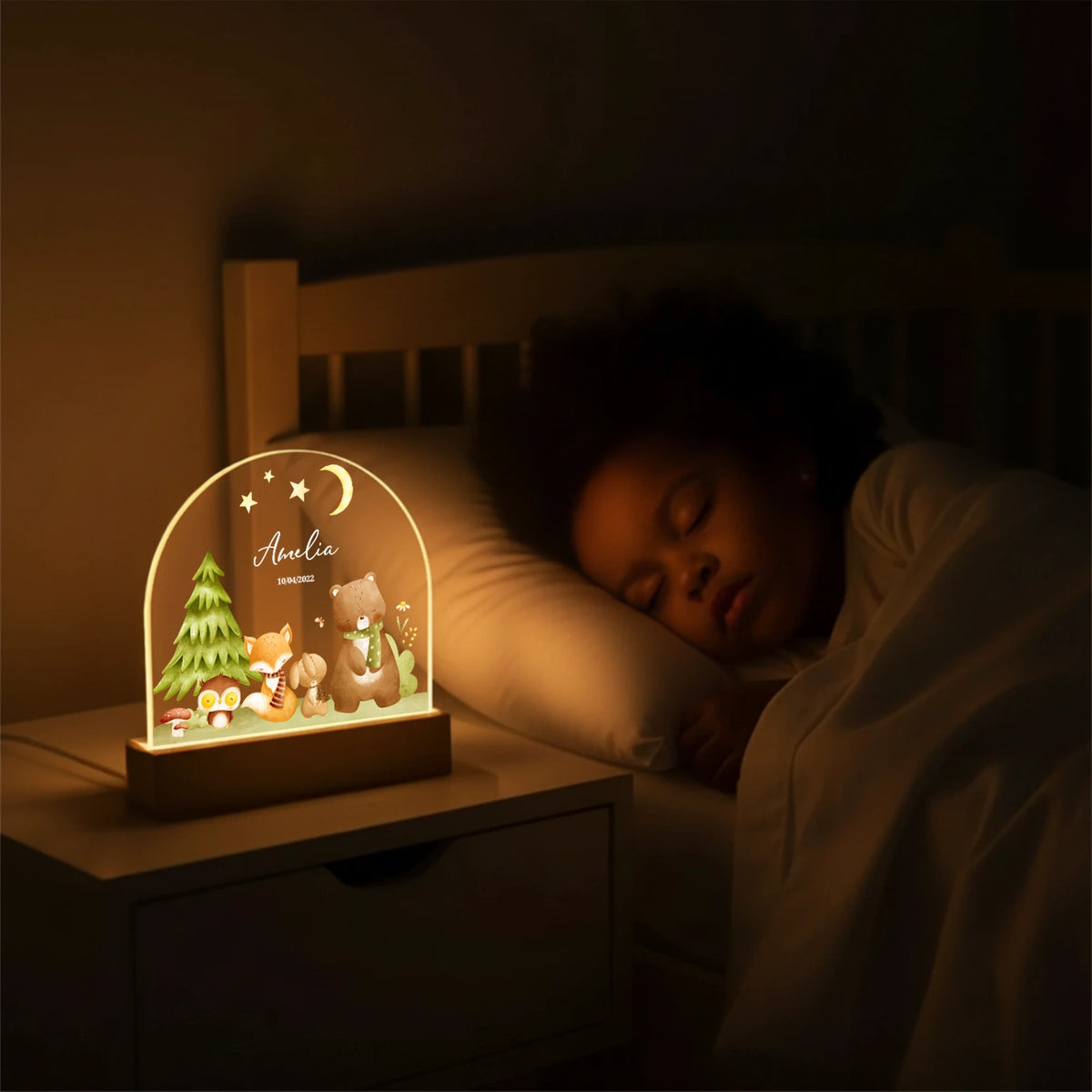 Personalized Night Light "Forest Animals" — View 5
