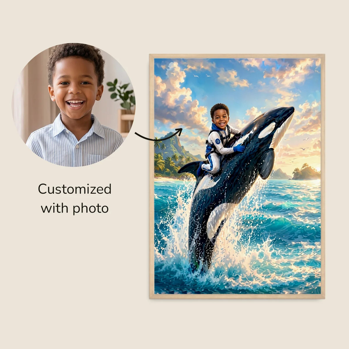 Personalized Kids Poster "Orca" — View 11