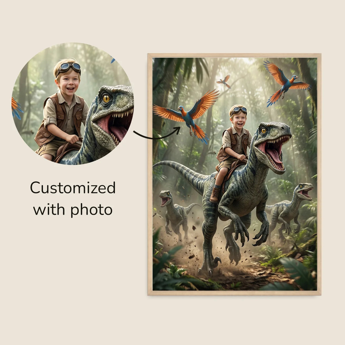 Personalized Kids Poster "Dinosaur"