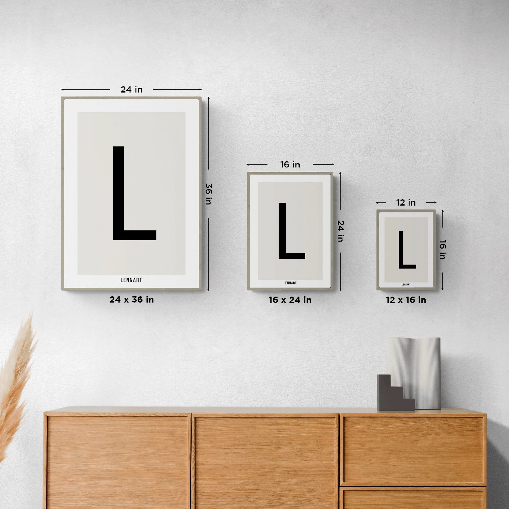 Premium wooden frame 12x16 inch