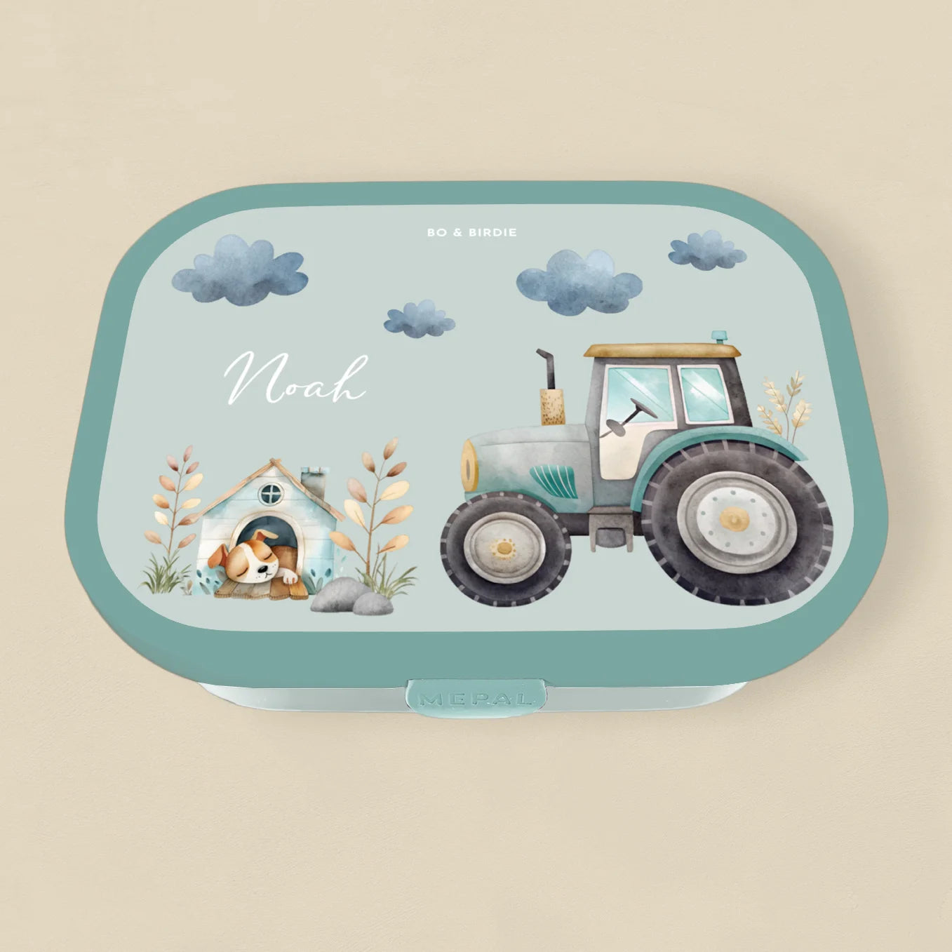 Personalisierte Mepal Brotdose "Traktor" Bo & Birdie