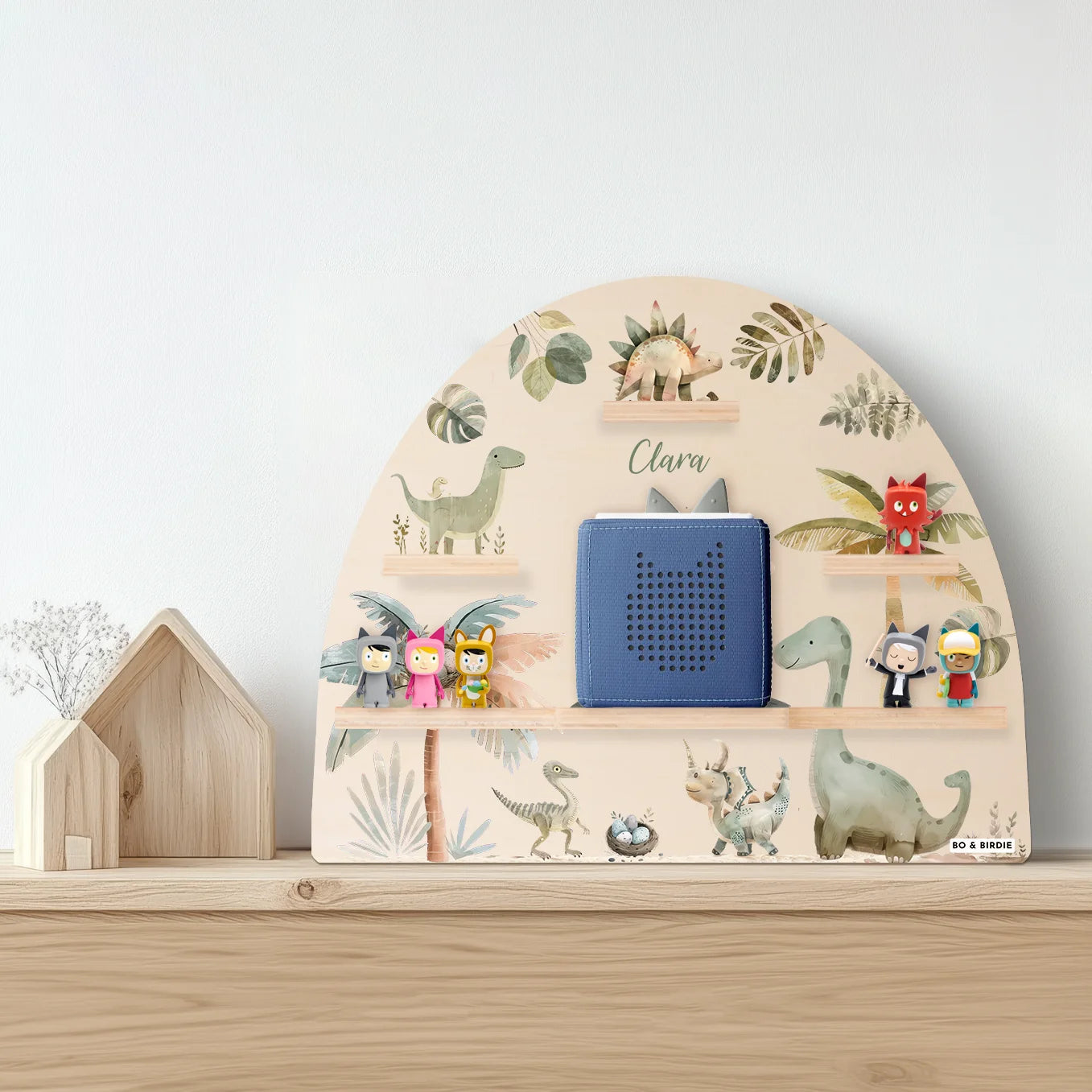 Personalisiertes Toniebox Regal "Dinosaurier"
