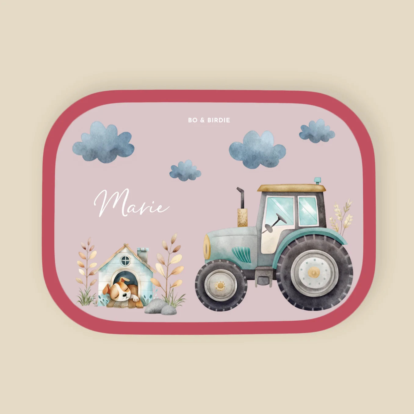 Personalisierte Mepal Brotdose "Traktor" Bo & Birdie