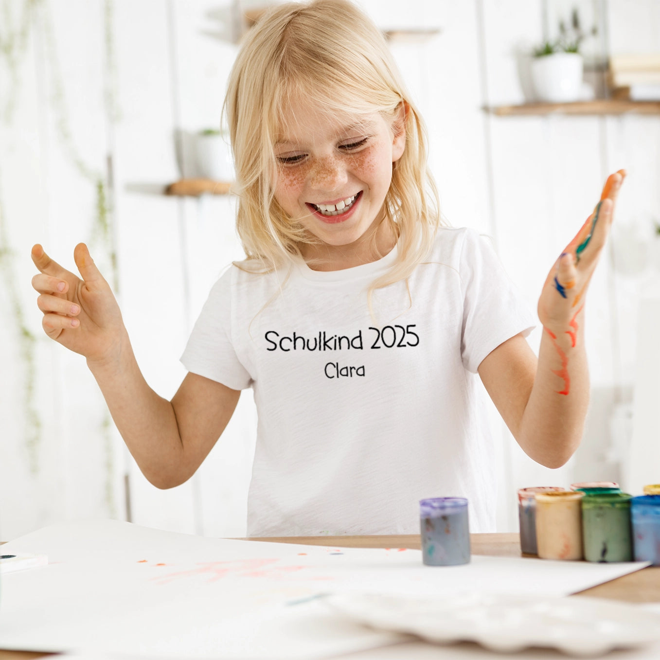 Personalisiertes T-Shirt "Schulkind 2024"