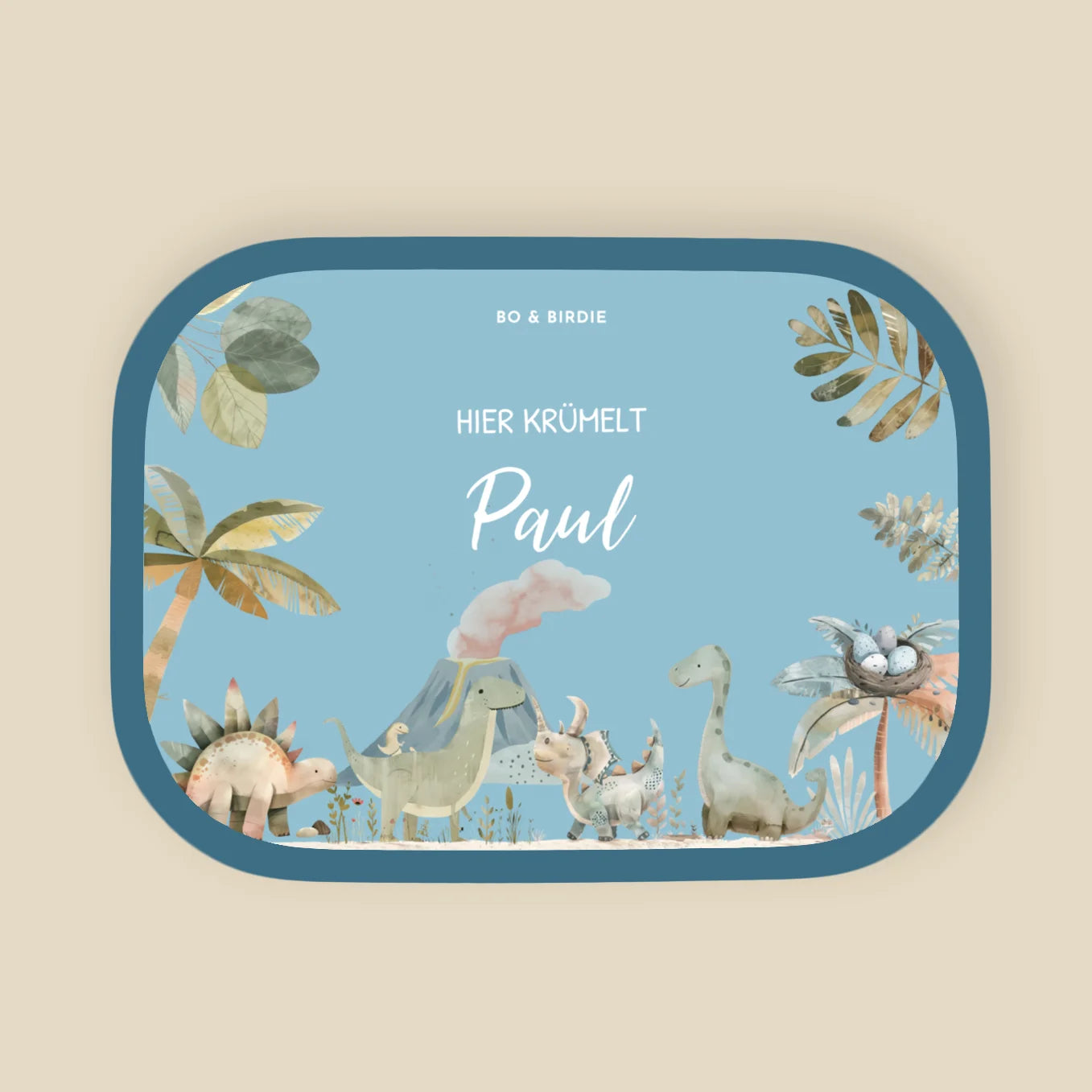Personalisierte Mepal Brotdose "Dinosaurier" Bo & Birdie